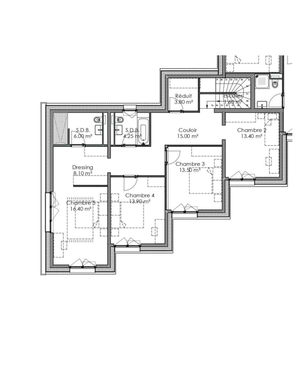 LE LOGIS - Villa "A" - Villa mitoyenne neuve de 6.5 pièces - 1er