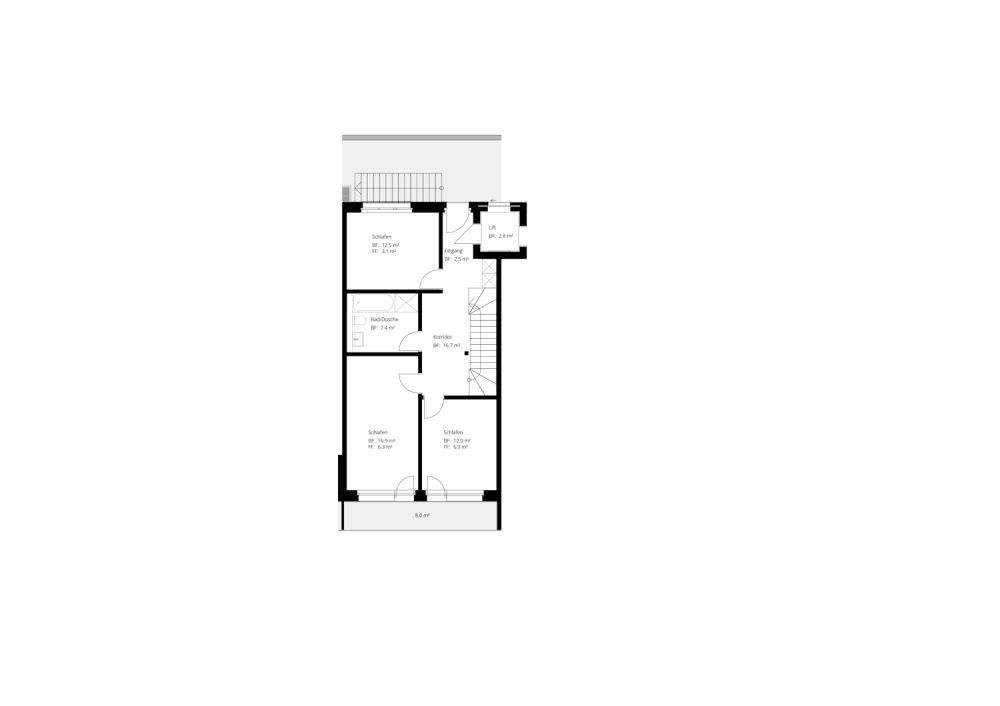 Neue, exklusive 4.5-Zimmer-Duplex-Attikawohnung - Wohnen wie im Einfamilienhaus -  Bild 7