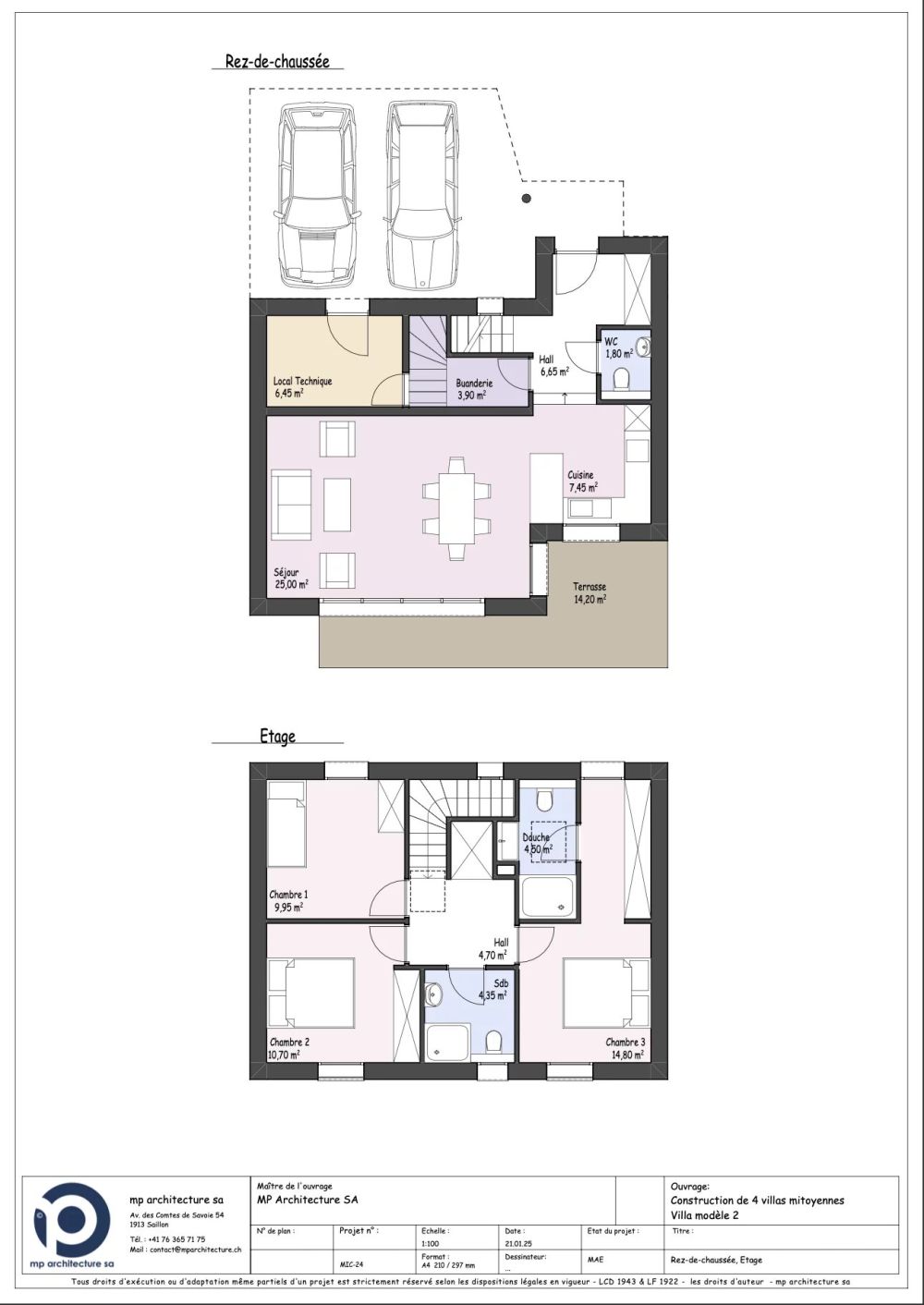 NOUVELLE PROMOTION, Villas modernes, 4.5 pièces et 5.5 pièces, Terrasse, jardin et 2 place couvertes 1 extérieur à Conthey - Bild 4