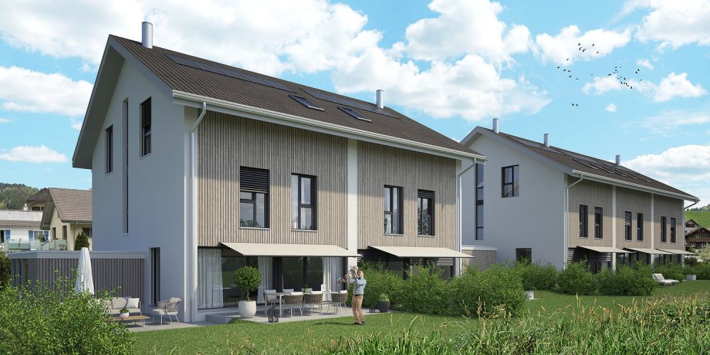 Modernes Doppeleinfamilienhaus in Wasen im Emmental -  Bild 1