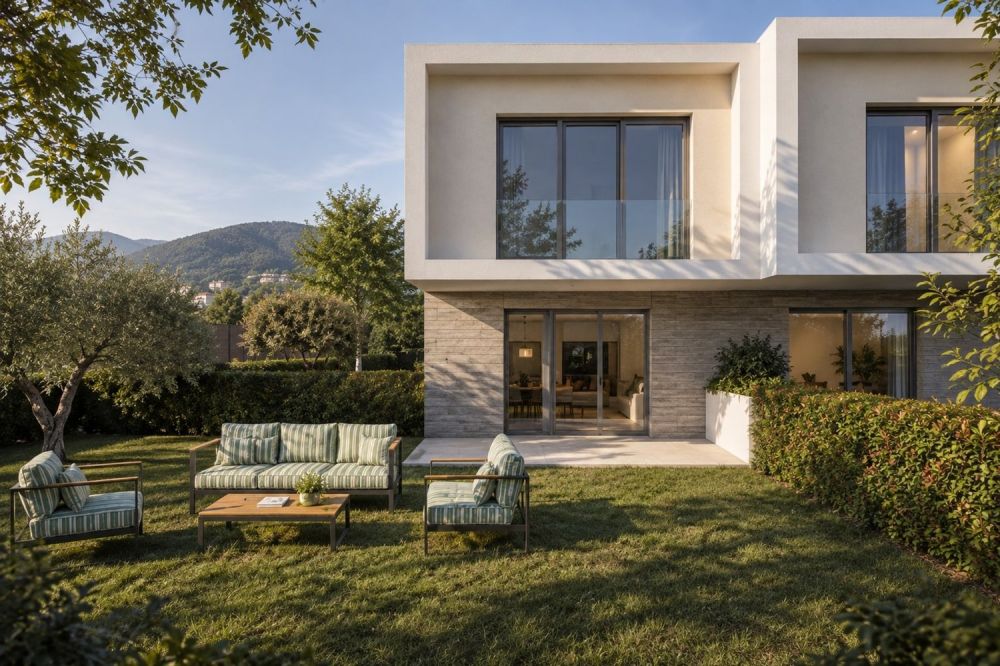 Nuova casa contigua 4,5 con giardino privato, terrazzo e piscina -  Bild 3
