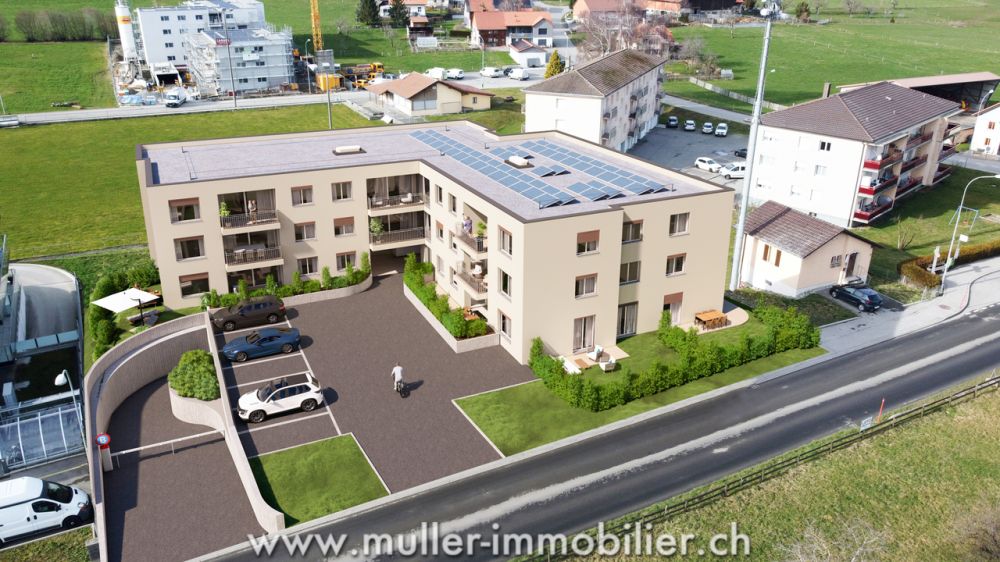 Siviriez, 4,5 neuf avec balcon et baies vitrées prêt à construire ! -  Bild 10