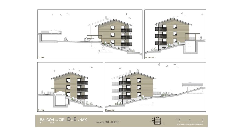 Balcon du Ciel à Nax - Résidences principales du studio au 4 pièces, début des travaux au printemps 2025 - P-08 Façades Est et Ouest (3)