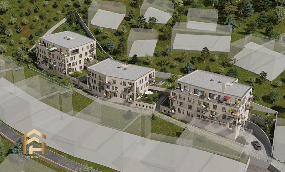 Wohnprojekt BACCHUS: Helle 4.5 ZWG mit grosser Terrasse - Titelbild A-C