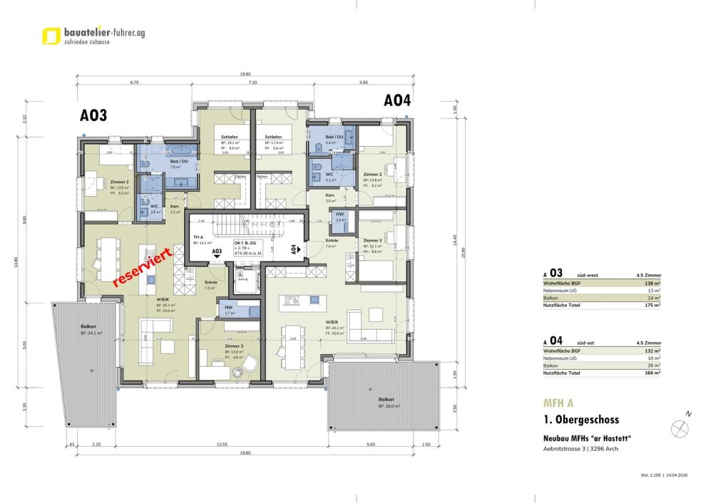TOP ANGEBOT! ; - 3.5 Zimmer-Erdgeschosswohnung in Arch ... -  Bild 6