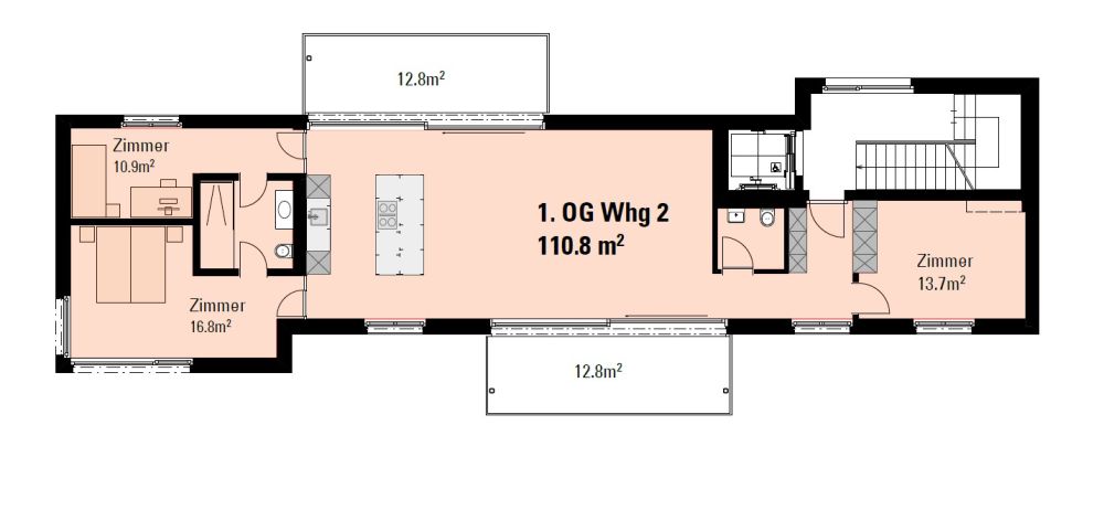 Moderne 4.5-Zimmer-Wohnung mit Balkon und herrlicher Aussicht in Lyss -  Bild 7