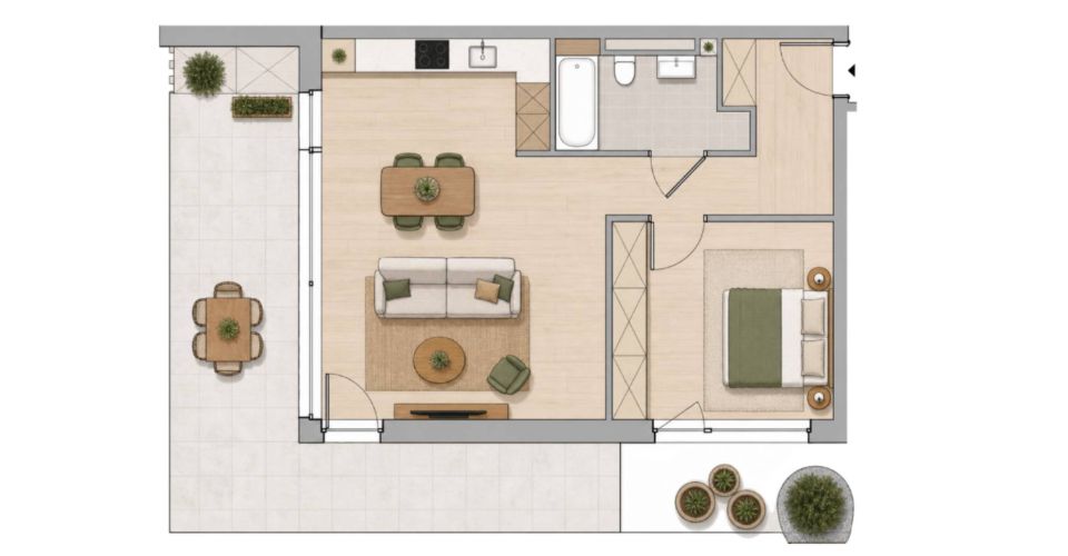 Magnifique logement neuf avec grand jardin et une belle vue ! - Appartement 2.5 pièces - image - 4