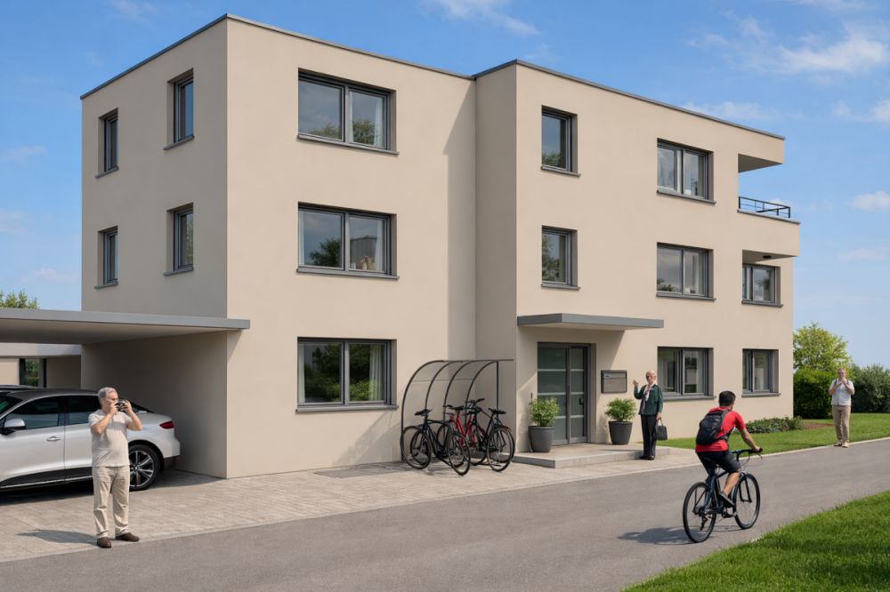 4.5 Zimmer-Wohnung mit Hobbyraum und Carport -  Bild 2