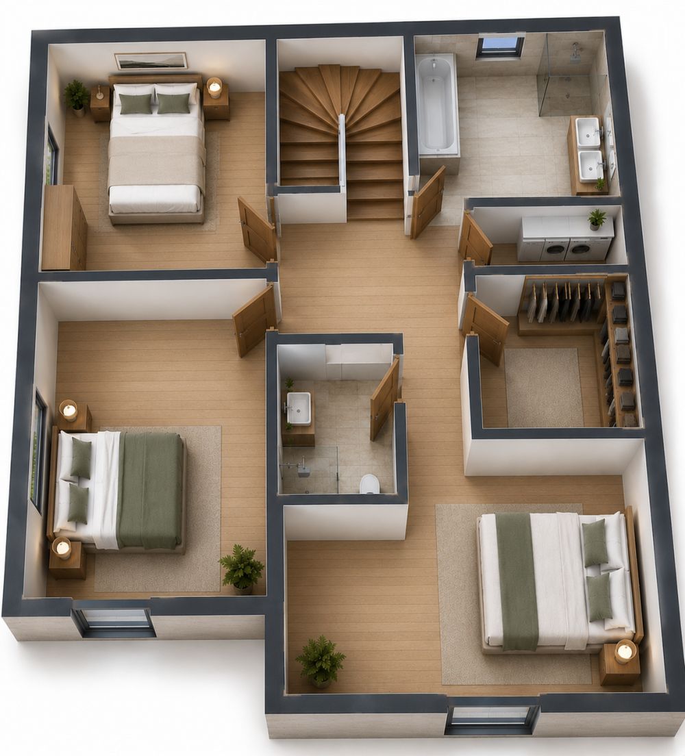 Magnifiques villas mitoyennes neuves de 5.5 pièces à vendre sur plan à Chénens (FR) -  Bild 3