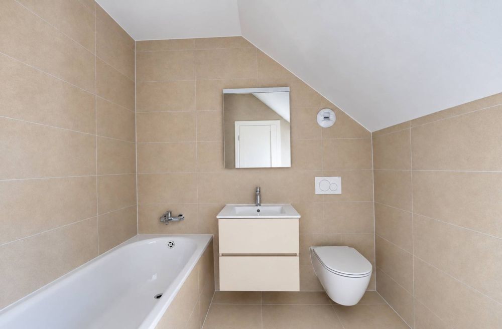 Neuf - Magnifique duplex avec balcon et vue sur le Jura - Salle de bains en suite