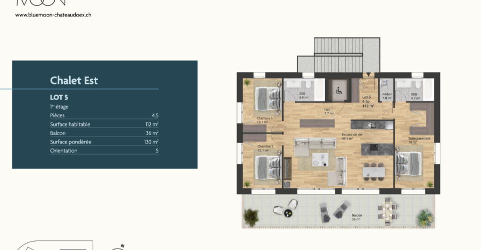 Panorama exceptionnel - Travaux en cours ! - Appartement 4.5 pièces - image - 9