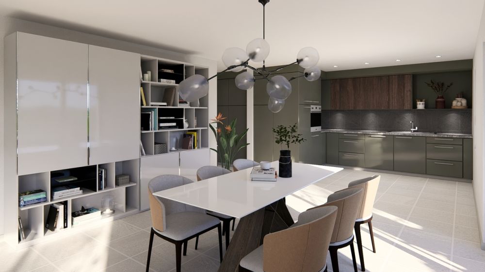 Appartement neuf de 2.5 pièces au coeur d'Oron-la-Ville - Exemple séjour