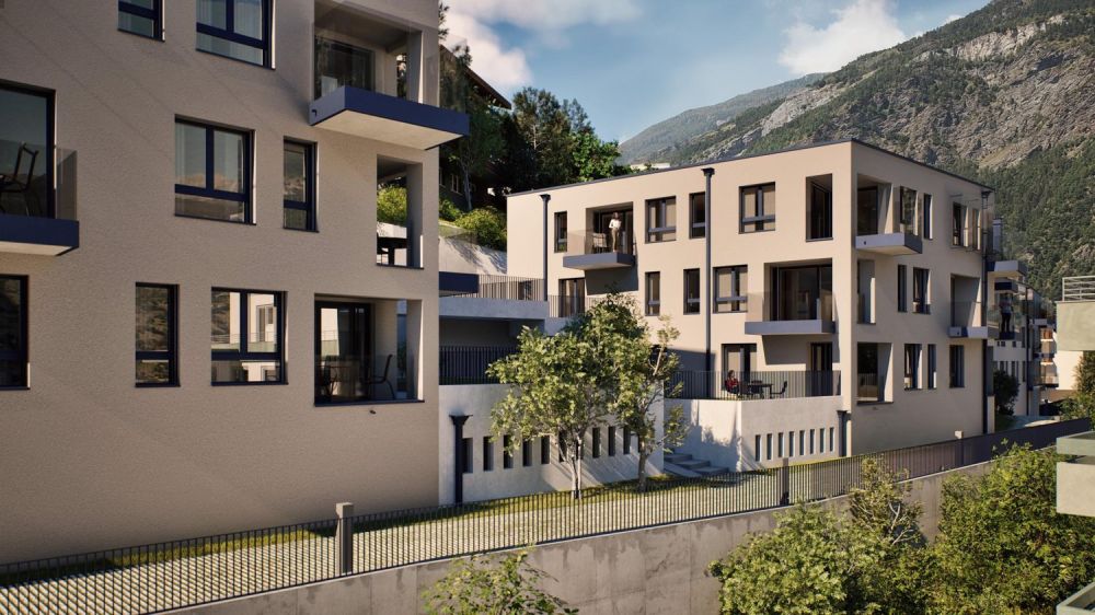 Einmalig wohnen, dauerhaft geniessen - Weingartenweg 26-30, Visp -  Bild 4