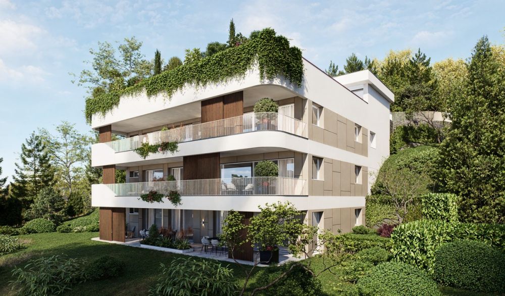Nuovo appartamento 3,5 locali vista lago con giardino privato - Bild 1
