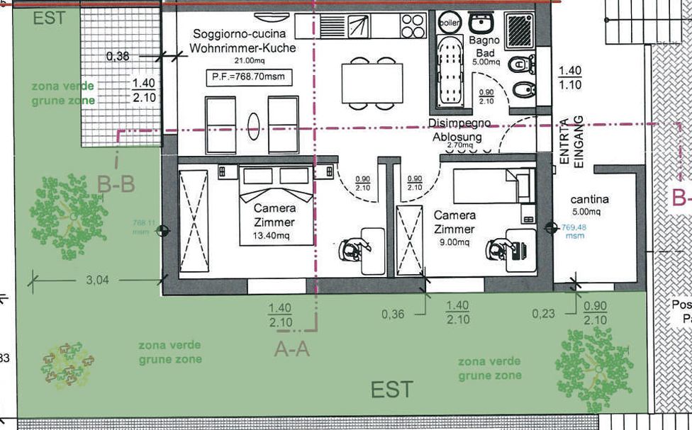 Neue 3.5-Zimmer-Wohnung mit Garten in Faido - Image 5