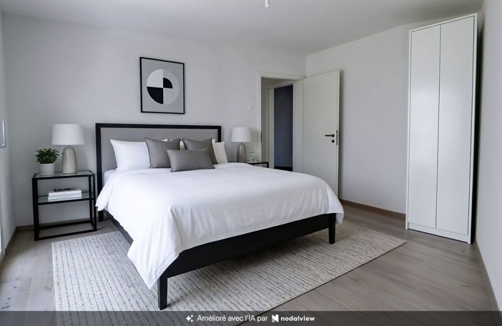 Rare à saisir! Magnifique appartement neuf en rez-jardin, 3 chambres, très proche du centre, quartier sans aucune nuisance! - Grande chambre à coucher