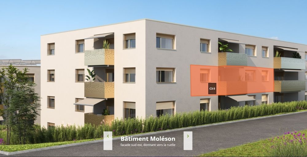 Appartement neuf de 3.5 pces à Murist / FR (lot C3-5) - Bild 2