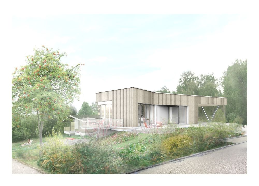 Neubau mit Weitblick: freistehendes Einfamilienhaus an privilegierter Lage -  Bild 1