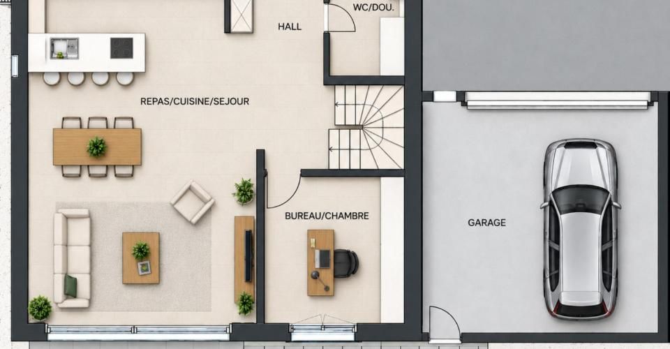 Nouvelle promotion à Thierrens – Villas familiales 6.5p avec jardin - Maison jumelée 6.5 pièces - image - 7