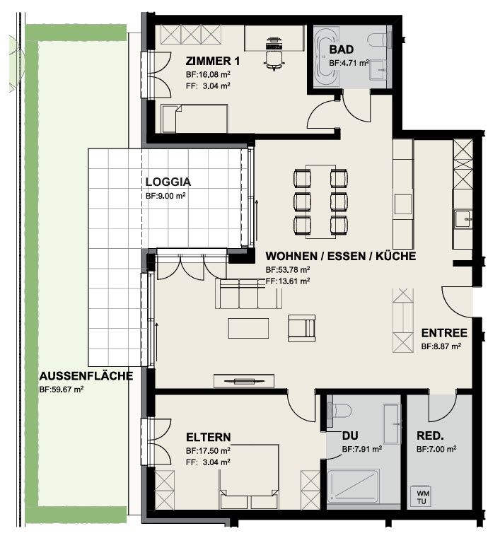 Letzte verfügbare Wohnung - 3.5 Zimmer Gartenwohnung an Toplage -  Bild 4