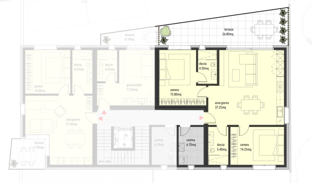 Residenza AGLA - Vivere il centro con stile: esclusivo 3.5 locali di nuova costruzione a Bellinzona -  Bild 4