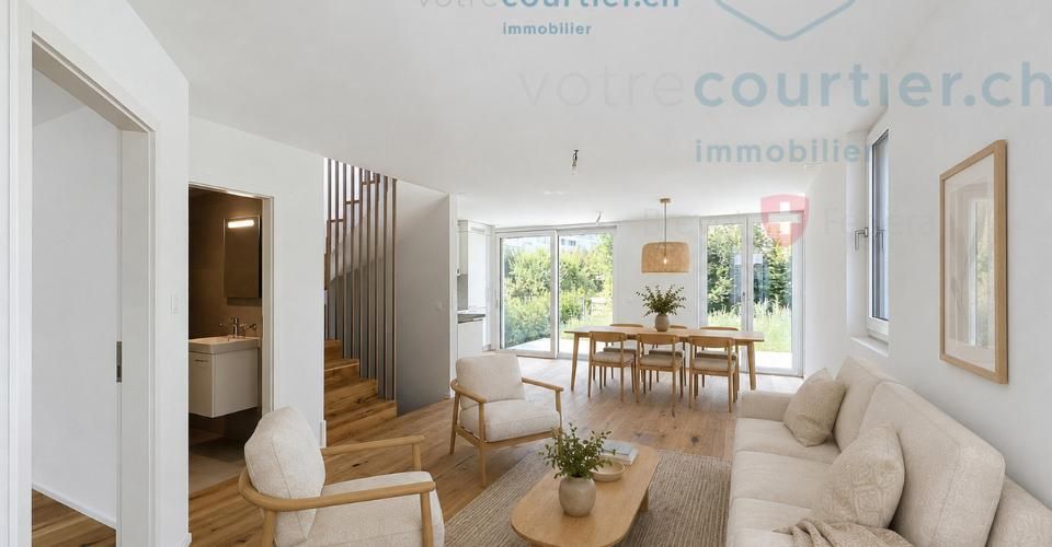 Villa contemporaine neuve en pignon avec jardin - disponible de suite - Maison 5.5 pièces - image - 9