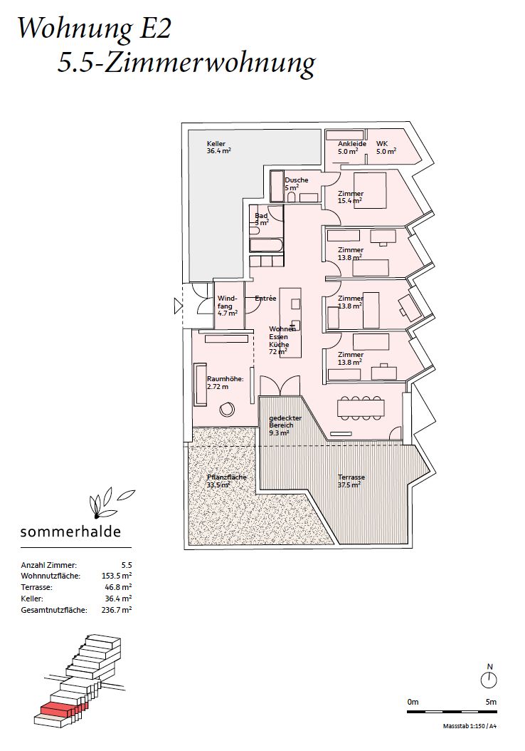 exklusive 5.5 Zimmer Wohnung in moderner Sichtbeton-Architektur – letzte Etappe -  Bild 4