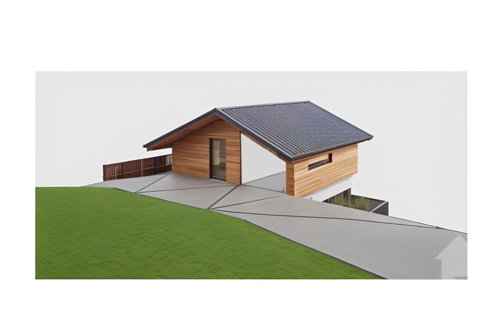 Torgon, neues 4.5-Zimmer-Chalet mit Garage oder Autoabstellplatz - Façade nord-ouest avec couvert