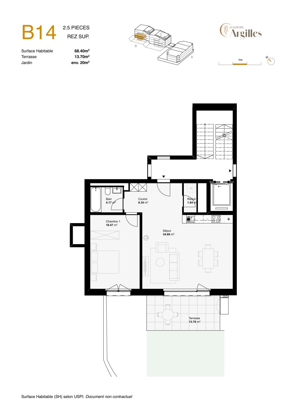 2.5 pièces avec terrasse et jardin ! -  Bild 6