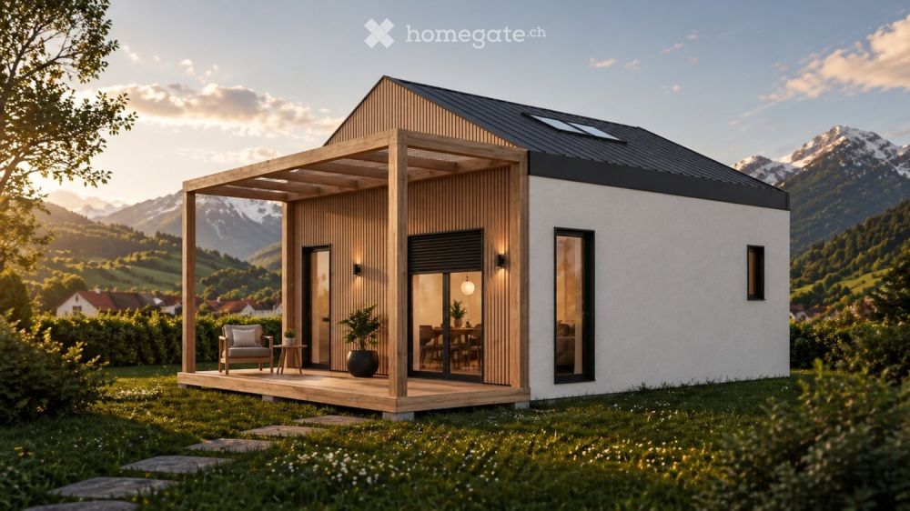 30 Moderne 4-Zimmer-Chalet in Crans VD mit Bergblick -  Bild 1