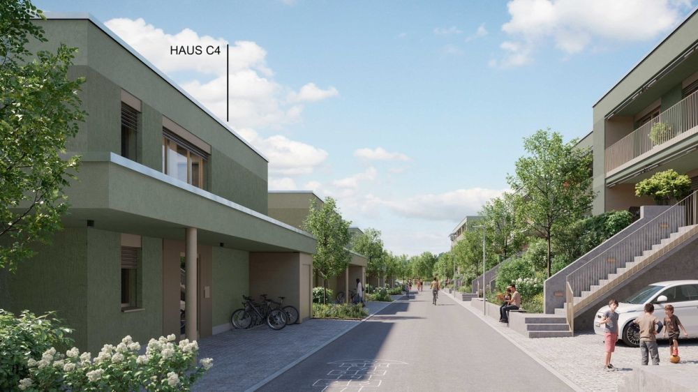 Baubewilligtes Projekt Gemsacker: 6.5-Zimmer-Einfamilienhaus C4 - Visualisierung