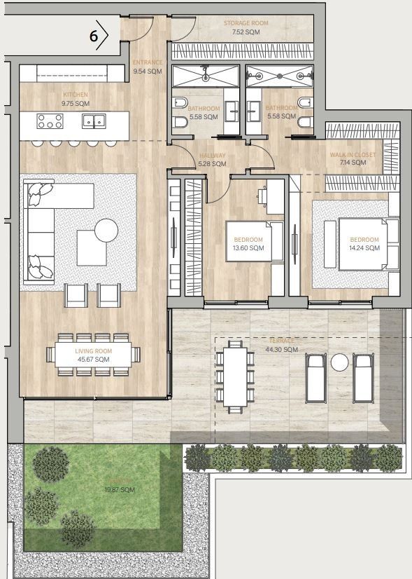 Bellissimo 3.5 locali in Residenza di pregio a Bissone -  Bild 9