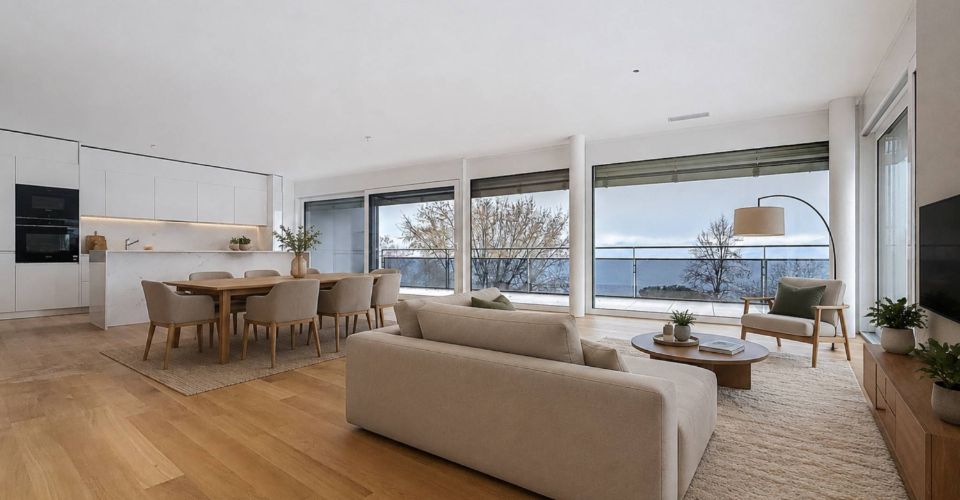 Nouvelle promotion : appartement de 5.5 pièces avec balcon couvert et terrasse - Attique 5.5 pièces - image - 1