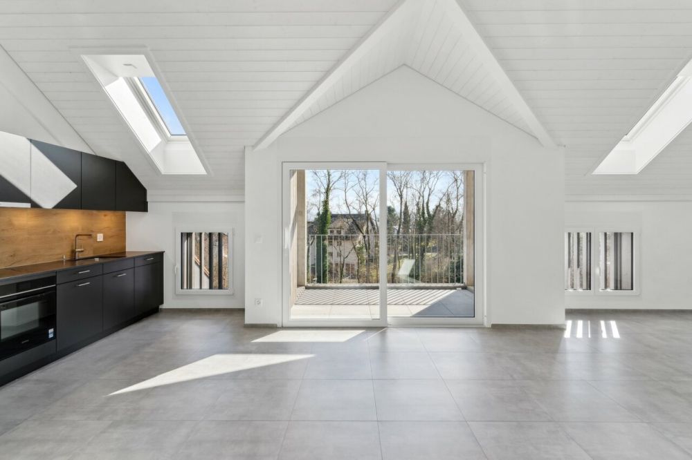 Appartement de 4,5 pièces La Chenalleta St-Aubin (FR) - Pièce de vie - 4.5 pièces