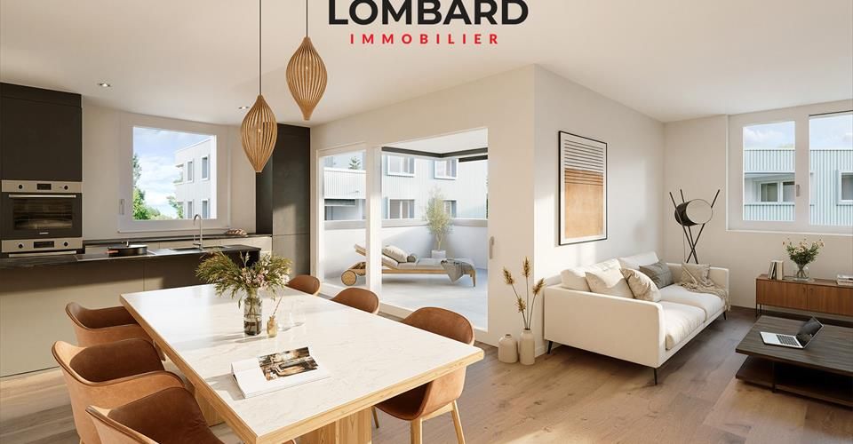 ***VENDU*** Appartement de 3.5 pièces en rez-de-jardin - Appartement 3.5 pièces - image - 3