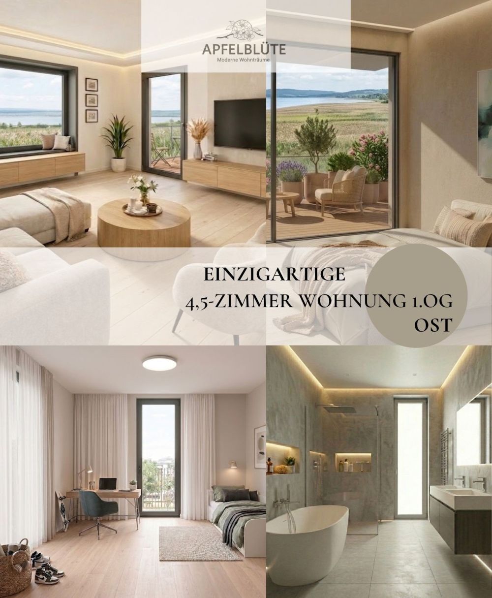 Neubauprojekt 4.5-Zimmer- Panorama Fenster mit Blick ins Grüne und den Bodensee -  Bild 1