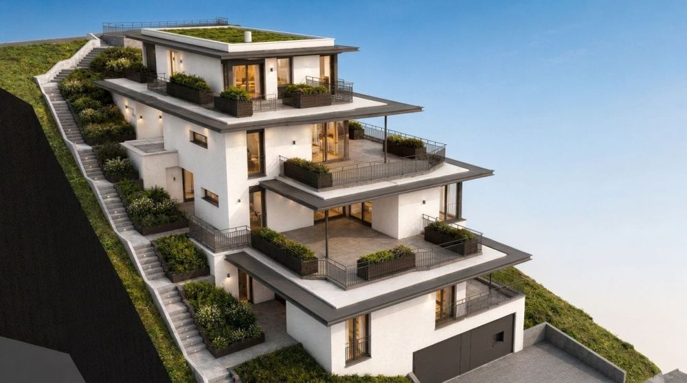 Exklusive 4.5-Zi.-Terrassenwohnung mit Weitsicht in Beringen mieten -  Bild 1