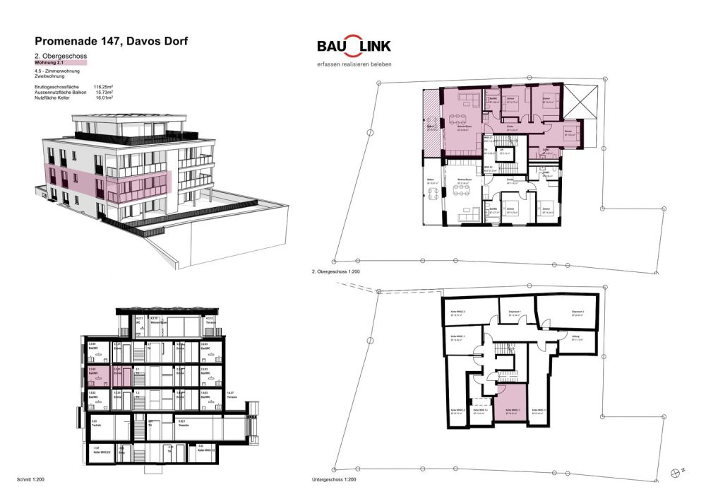 Neubau Casa PARSENN, 4.5 Zimmerwohnung Nr. 4 - Bild 4