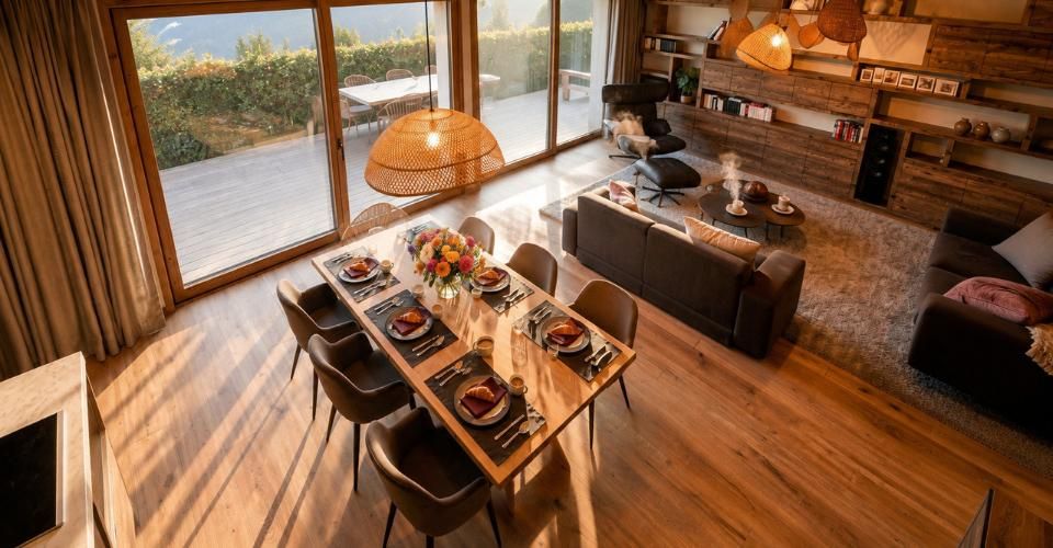 Le jardin, à un pas du salon, pas un escalier entre les deux - Appartement 4.5 pièces - image - 9