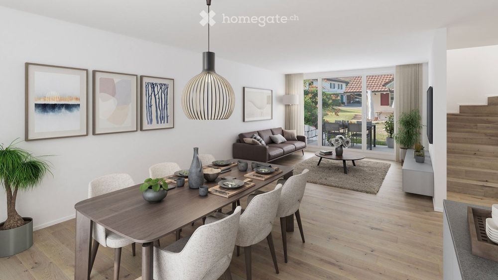 Doppeleinfamilienhaus Hangstrasse 2b, Boswil inkl. Parkplätze -  Bild 1