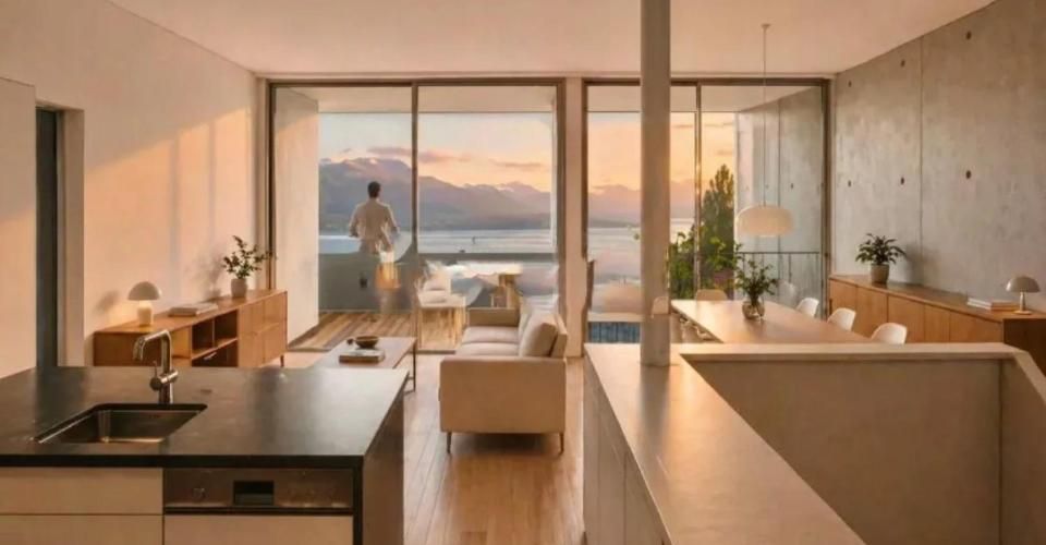Superbe duplex moderne avec jardin et vue sur le lac - Duplex 5.5 pièces - image - 1