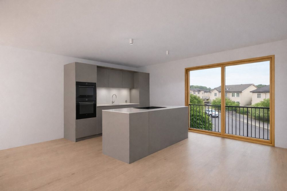 Neubau Dinkelbergstrasse, Wohnung 3 - Maisonette-Attika - WHG 3 Küche 1