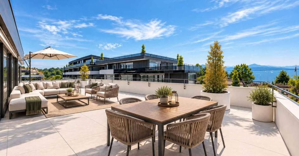 Appartement neuf avec immense terrasse et panorama splendide - Appartement 4.5 pièces - image - 1