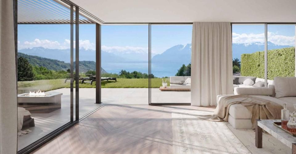 Trois villas de standing sur plans avec vue sur le lac Villa C - Maison contiguë 5.5 pièces - image - 1