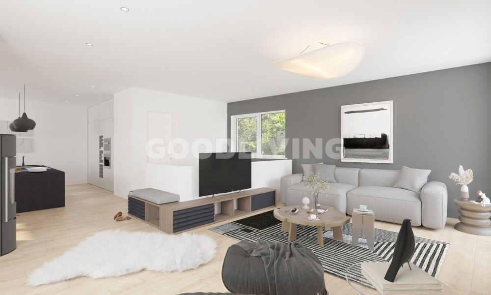 Neubau am Sonnenhang nimmt Form an - DG: Kuche Essen Wohnen