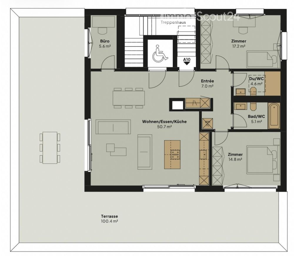 Charmante Moderne  3.5-Zimmer-Dachwohnung in Küttigen – Neubau, Erstvermietung -  Bild 3