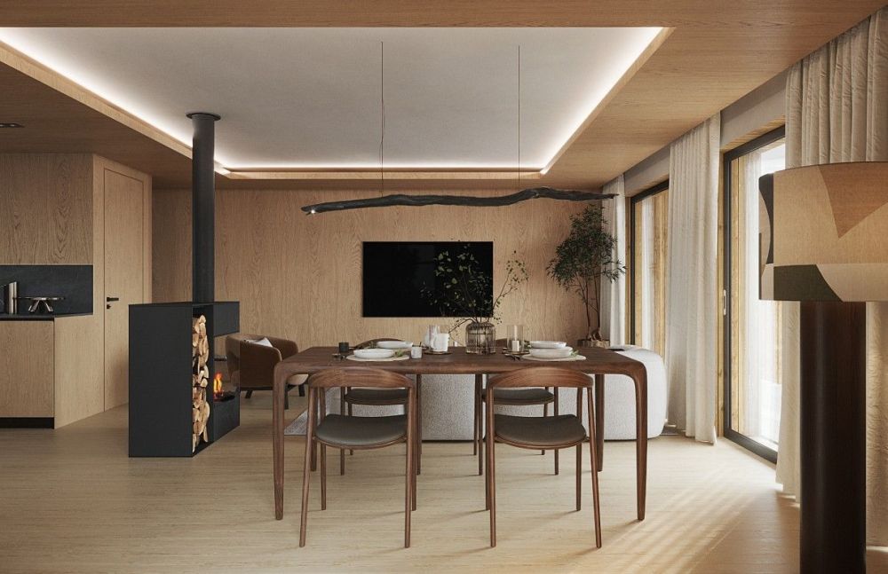 Chalet mitoyen contemporain sur plan  5,5 pièces à Euseigne (Hérémence) - Image 2