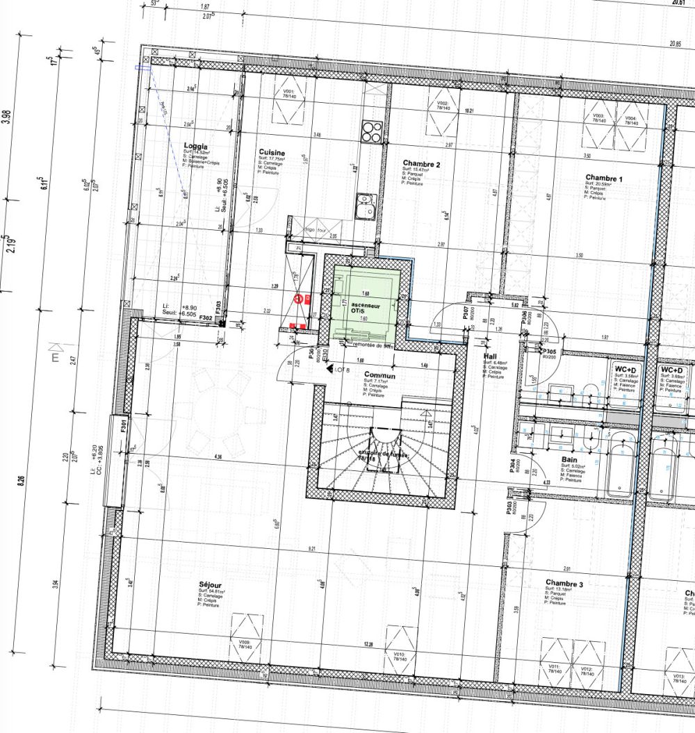 ATTIQUE D'EXCEPTION TRAVERSANT DE 4,5 PCES AVEC LOGGIA -  Bild 7