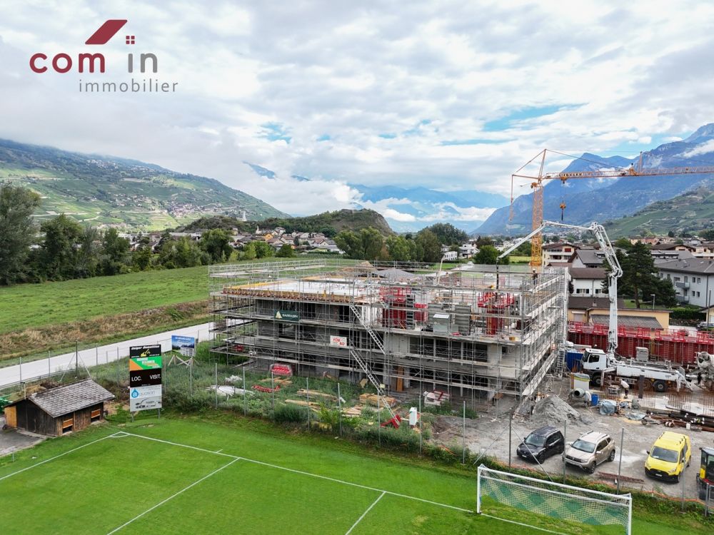GRONE, 2,5 pièces neuf grand balcon et vue dégagée - photo de l'avancement de la construction (début septembre 2026)