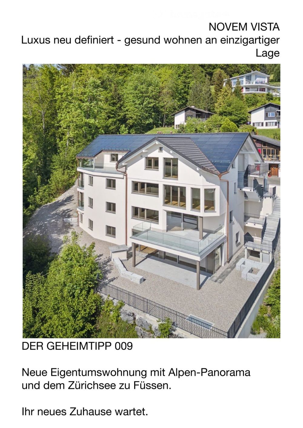NOVEM VISTA:Luxus neu definiert-gesund wohnen an einzigartiger Lage am oberen Ende des Zürichsee's -  Bild 7